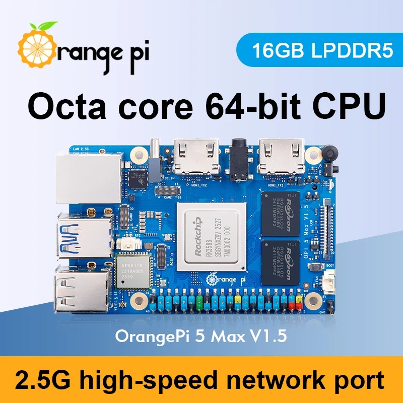 로루스 오렌지 파이 5 맥스 16GB V1.5 싱글 보 - Orange Pi 5 Max Rk3588 리뷰 및 가격