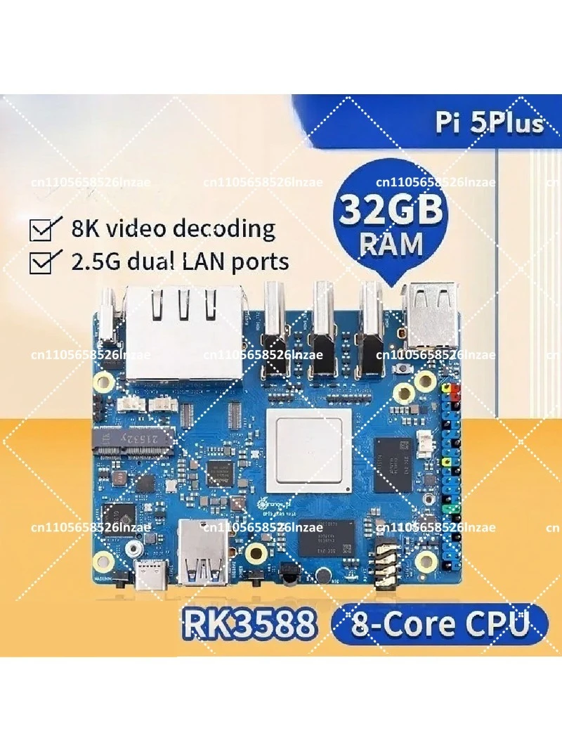 오렌지 파이 5 플러스 싱글 보드 컴퓨터 32GB RA - Orange Pi 5 Plus 32Gb 리뷰 및 가격